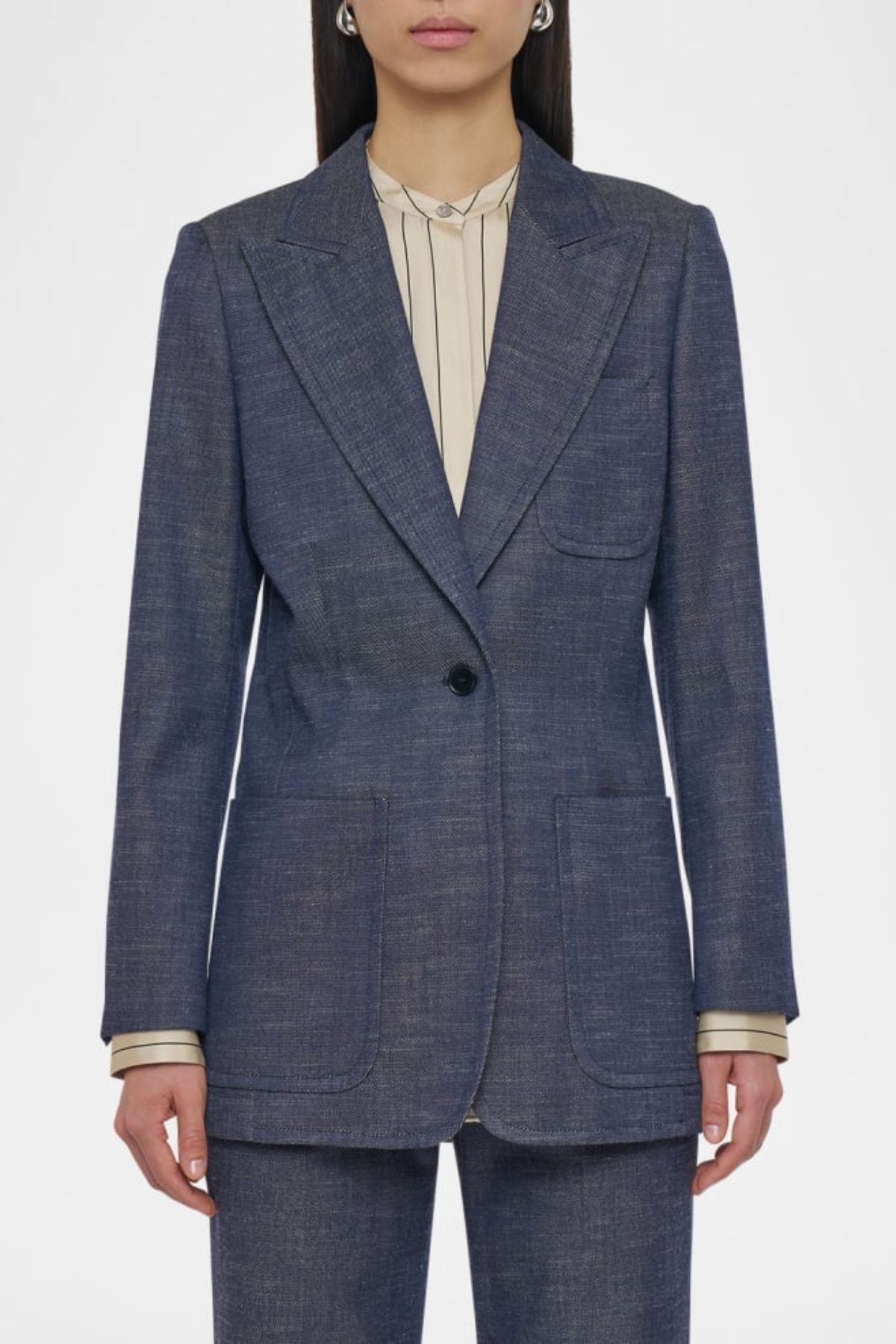 Joseph Cassini Jacket Sartorial Denim - Cobalt