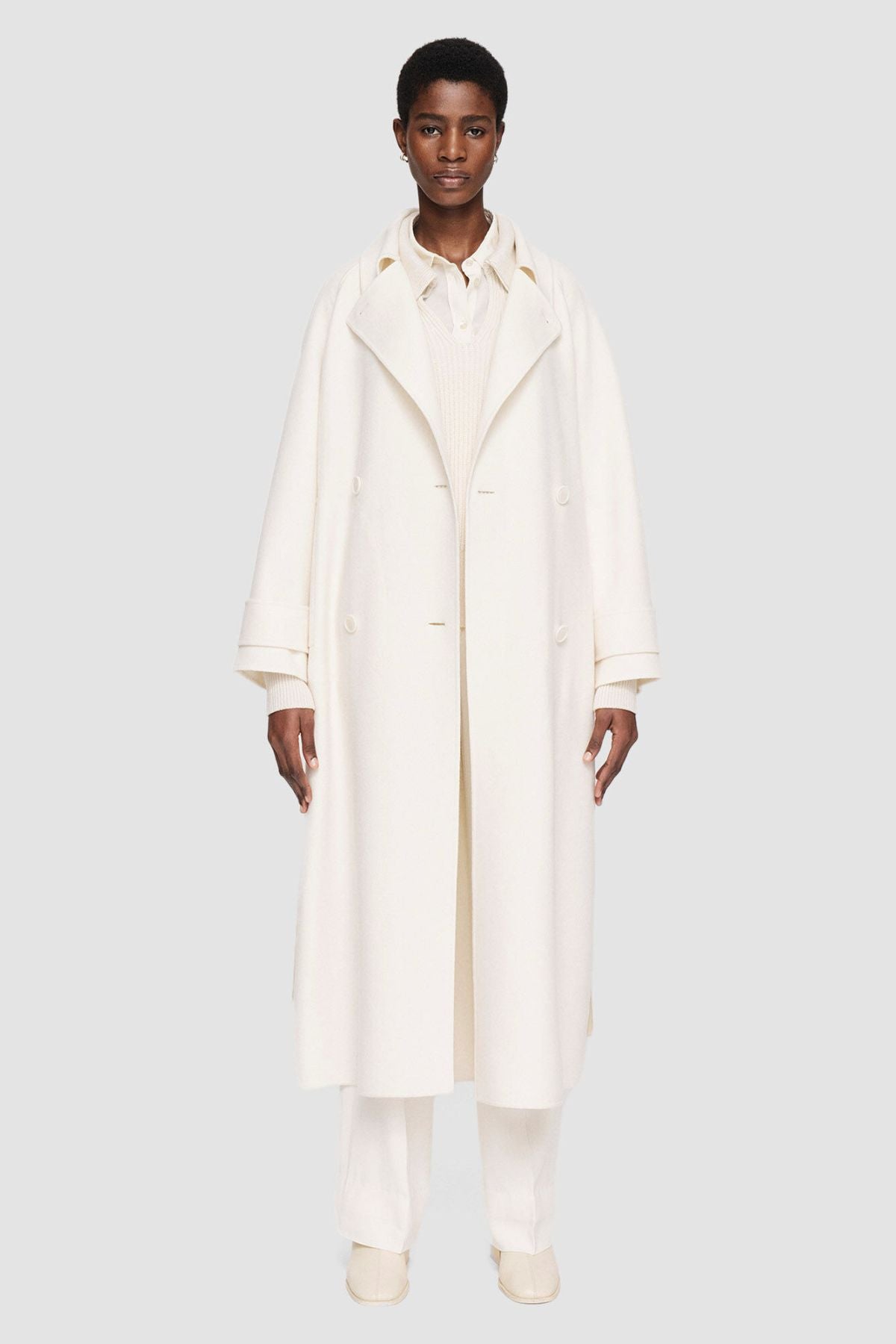 Joseph Double Face Navarre Coat - Ivory