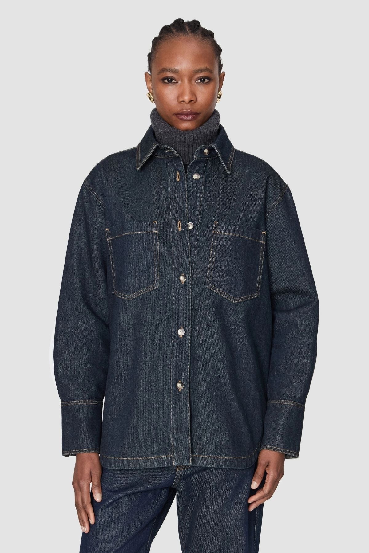Joseph Idar Denim Shirt - Deep Indigo