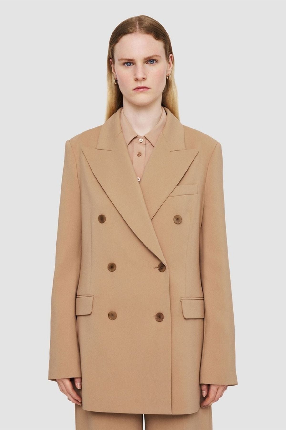 Joseph Valery Double Breasted Blazer - Blusher