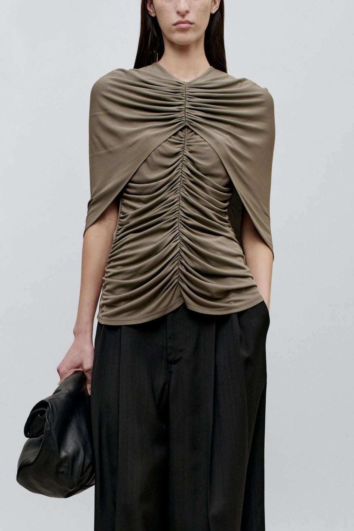 KALLMEYER Emme Cape Top - Thyme