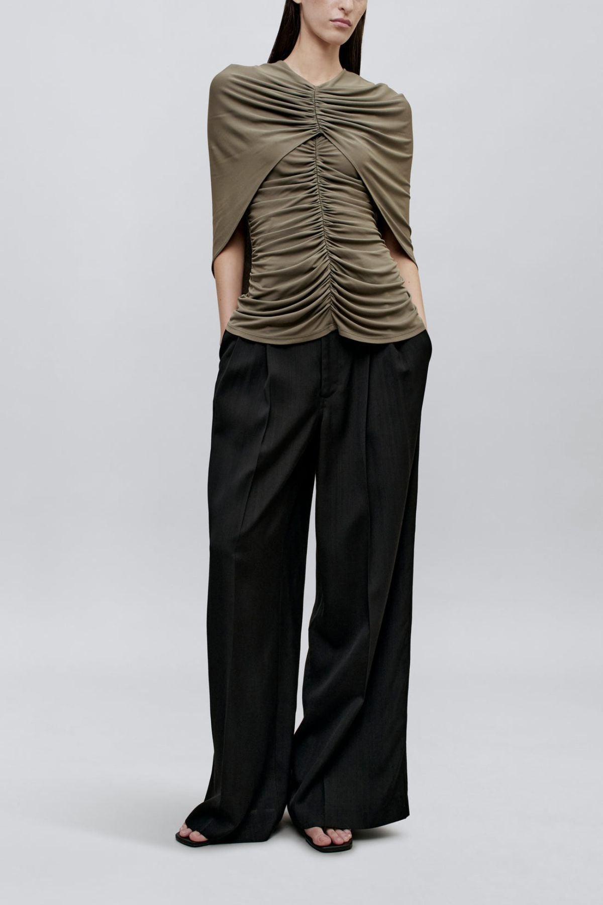 KALLMEYER Emme Cape Top - Thyme
