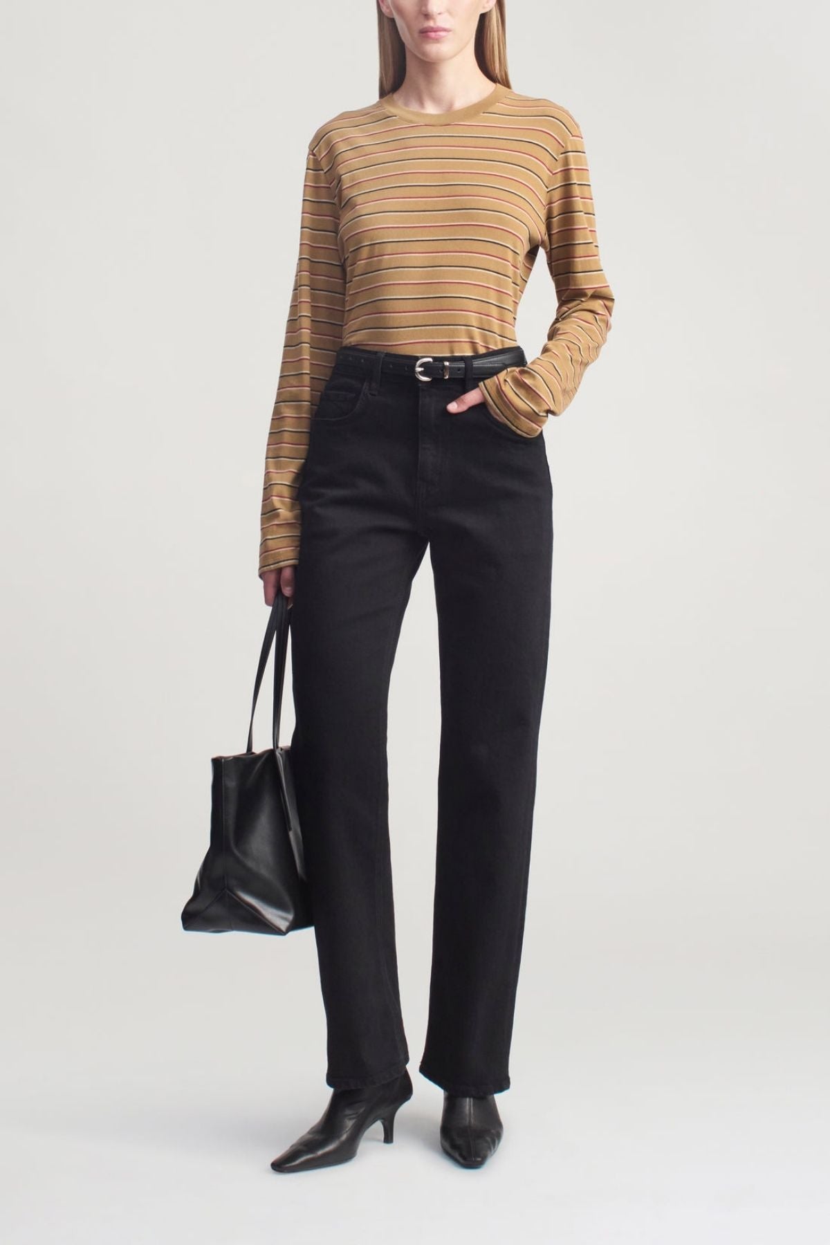 KALLMEYER Wynn LS T-Shirt - Camel Stripe
