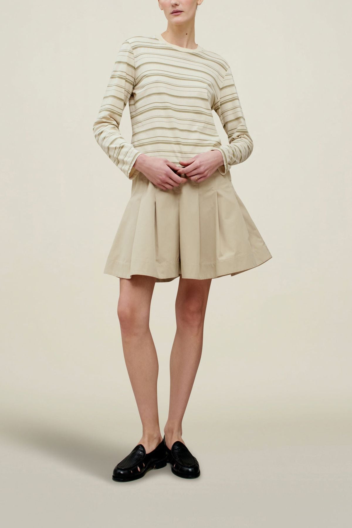 KALLMEYER Wynn LS T-Shirt - Vanilla/ Black