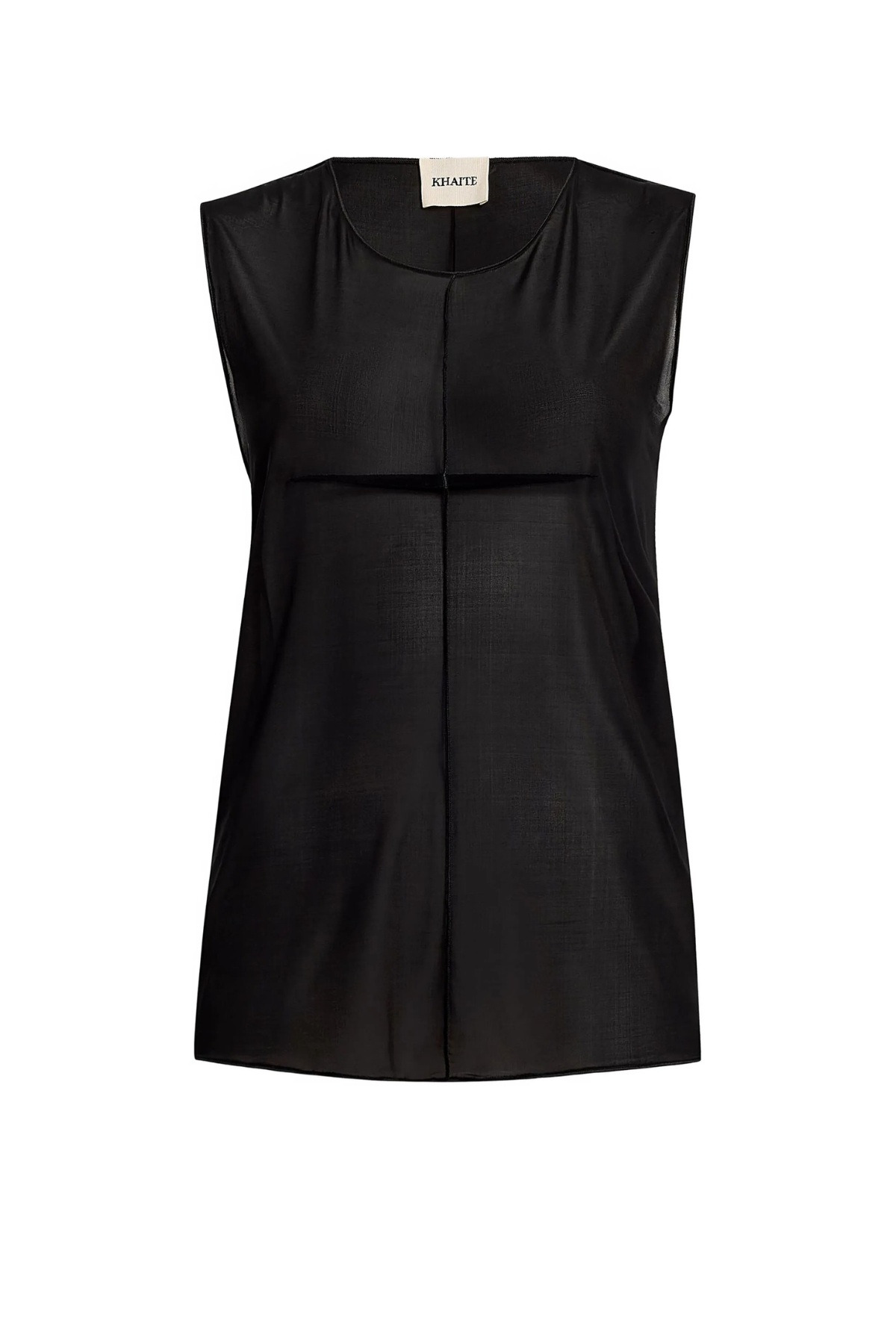 KHAITE Allo SL Top - Washed Black