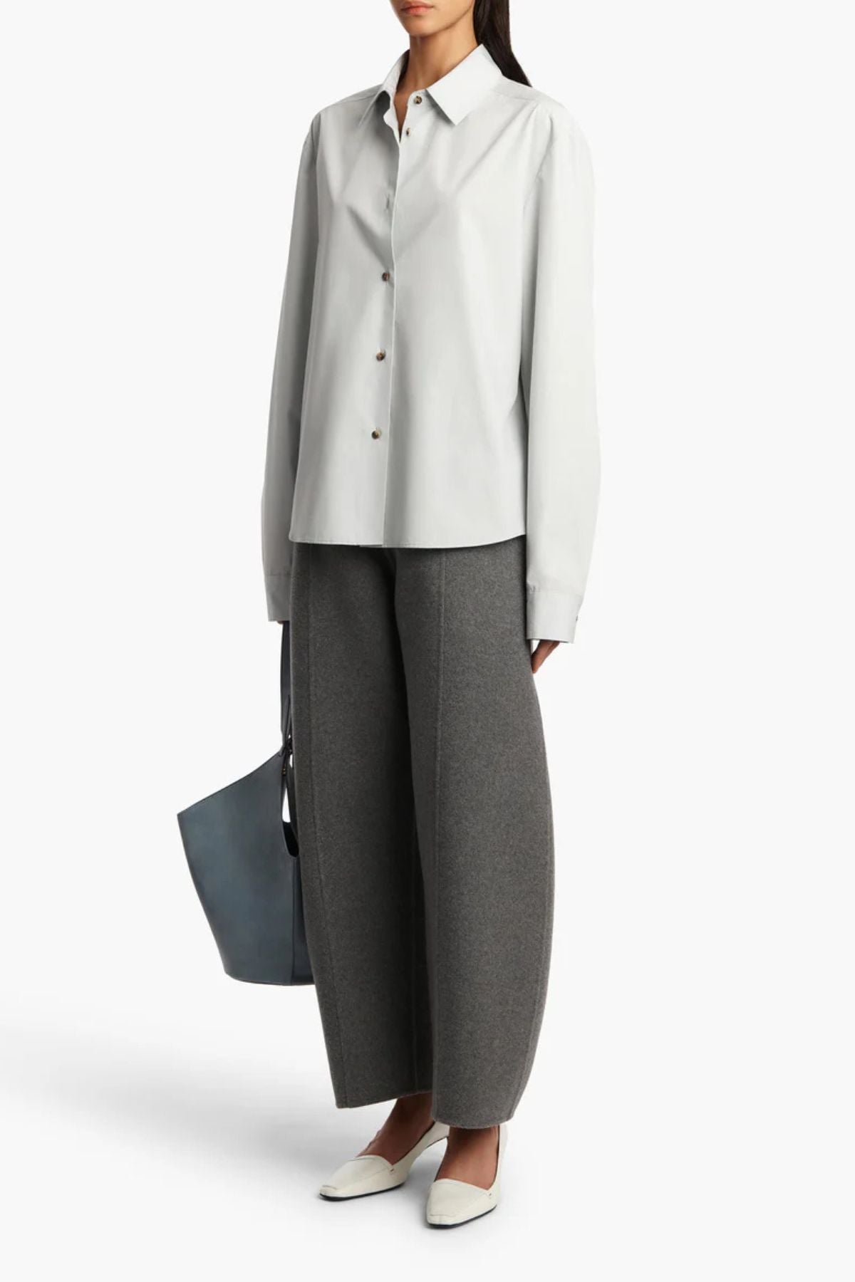 KHAITE Argo Shirt - Ice Blue