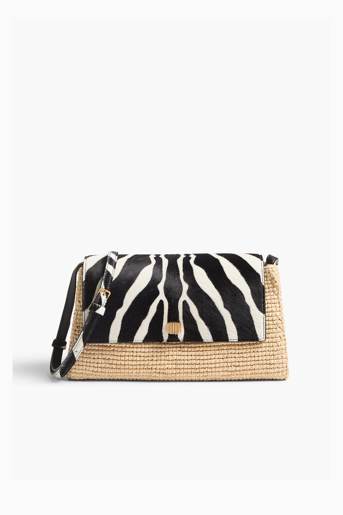 KHAITE Audrey Crossbody Bag Zebra - Black/ White