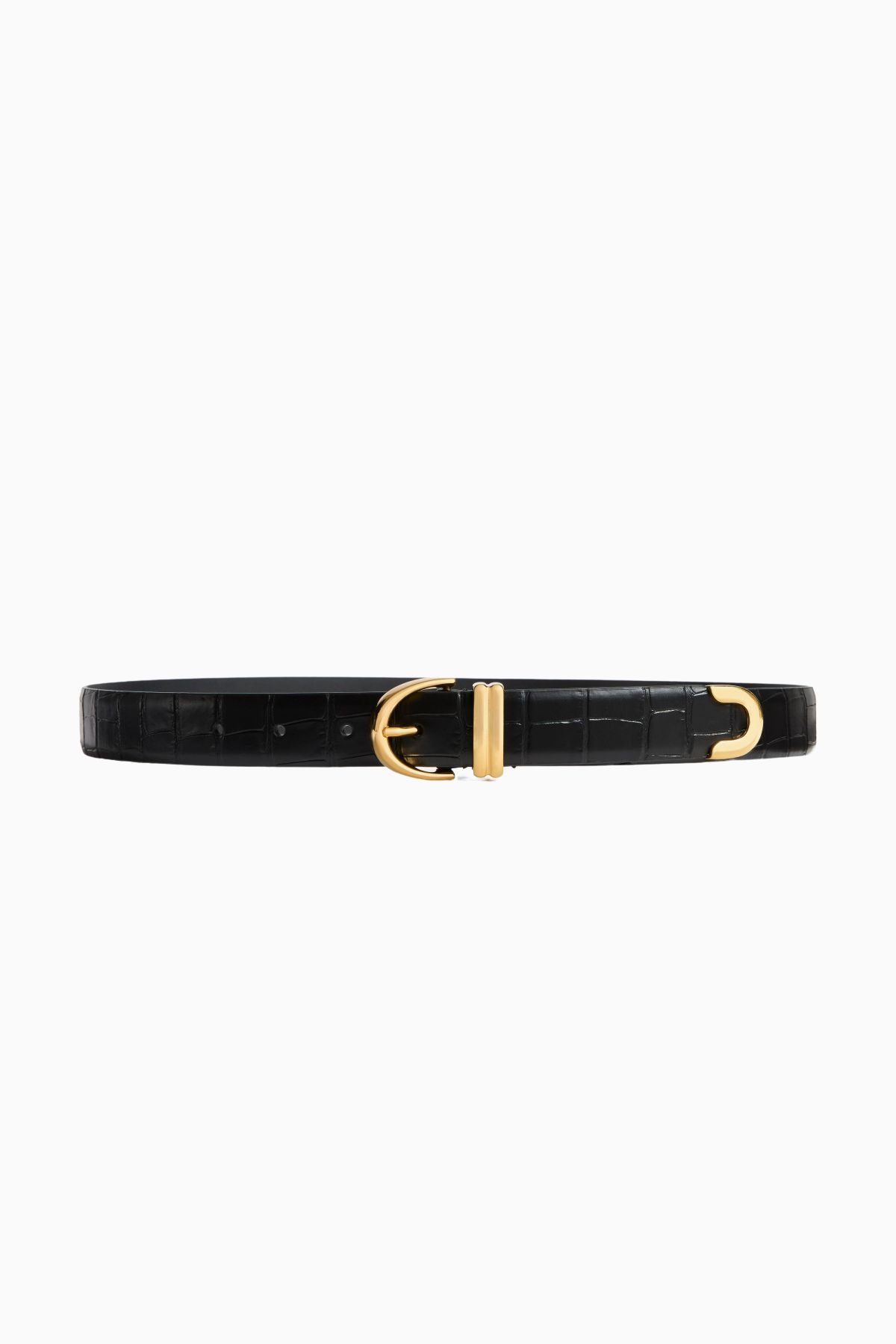 KHAITE Bambi Belt - Black Embossed