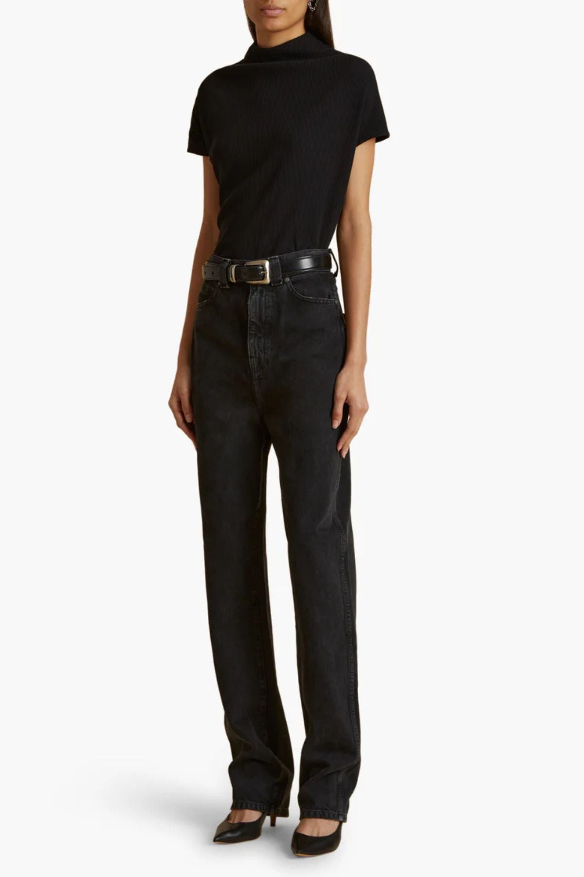 KHAITE Benny Belt - Black