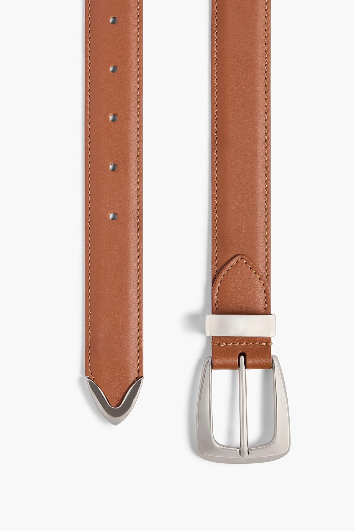 KHAITE Benny Belt - Dark Tan