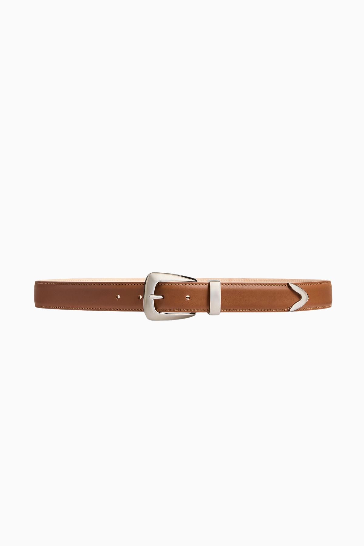 KHAITE Benny Belt - Dark Tan