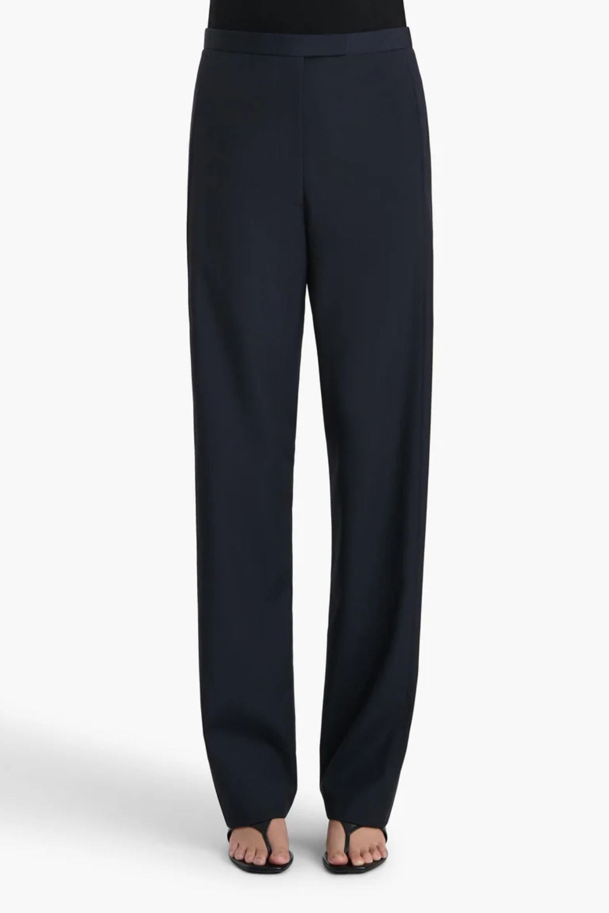 KHAITE Borden Pant - Dark Navy