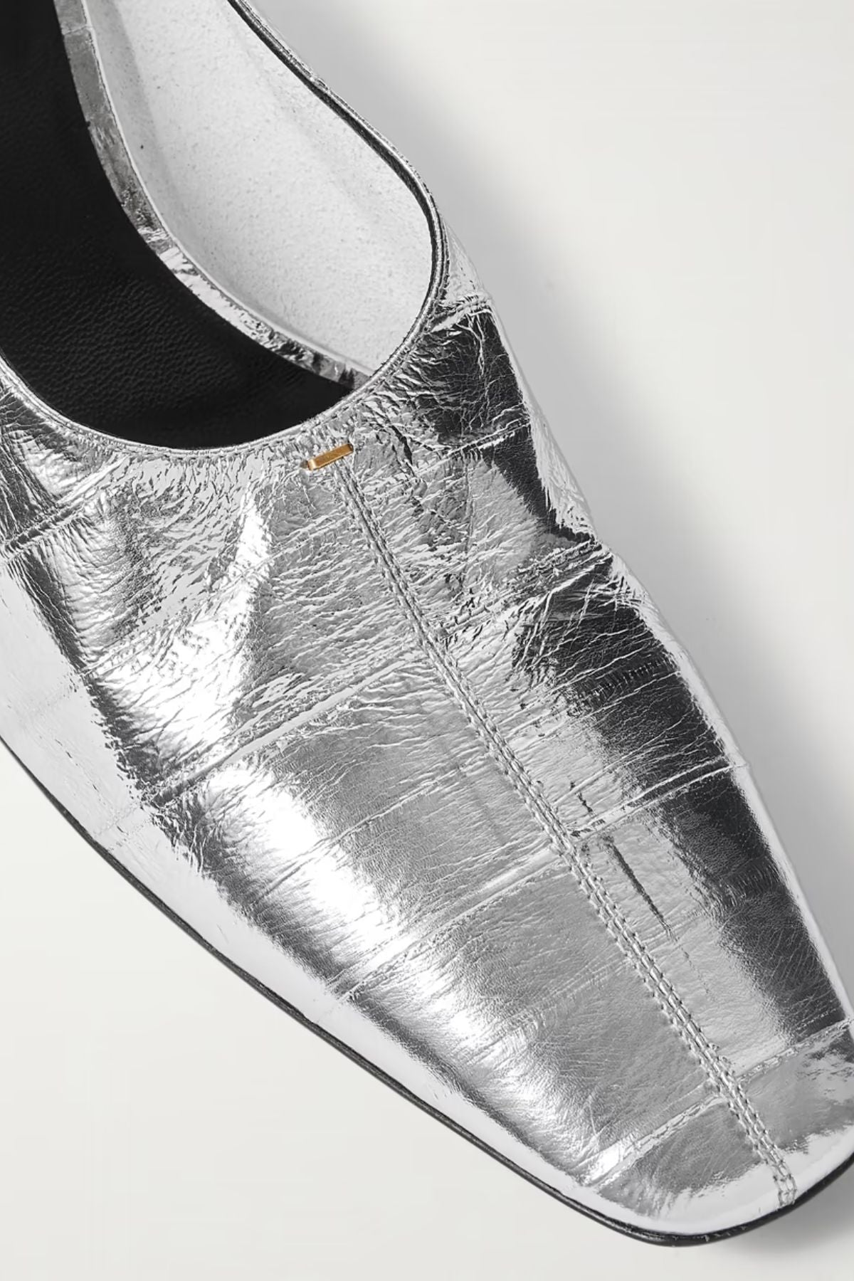 KHAITE Cecilia Pump 50 Eel Skin - Silver