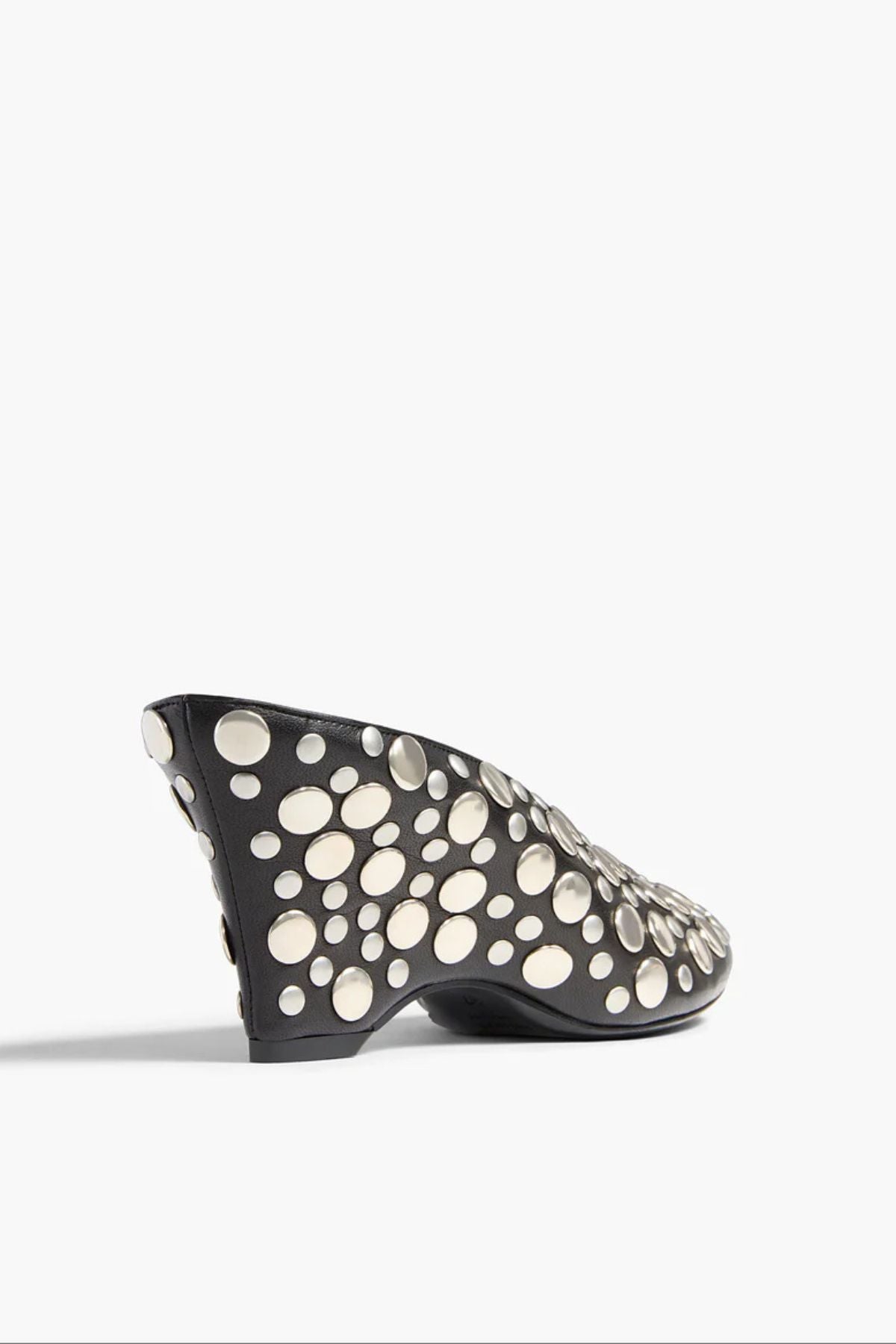 KHAITE Cloak Mule with Studs - Black