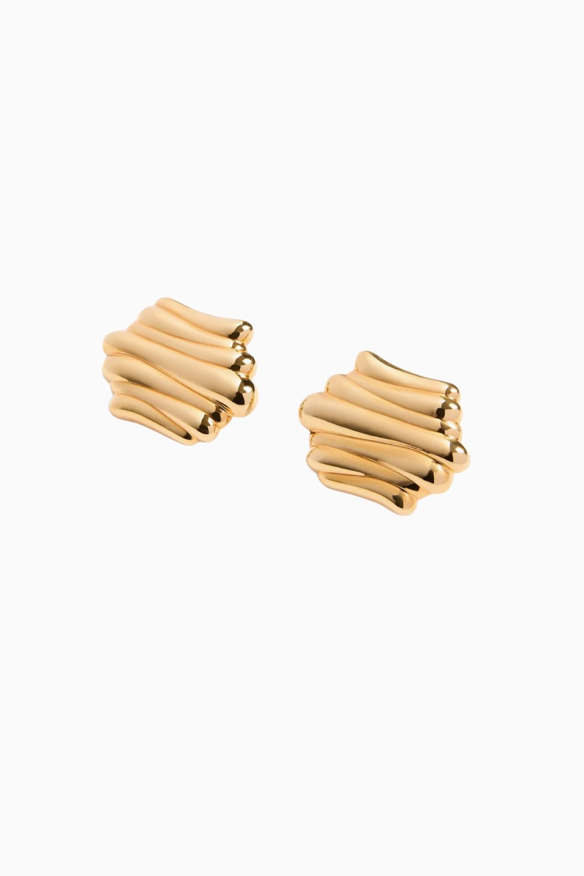 KHAITE Crema Earrings - Gold