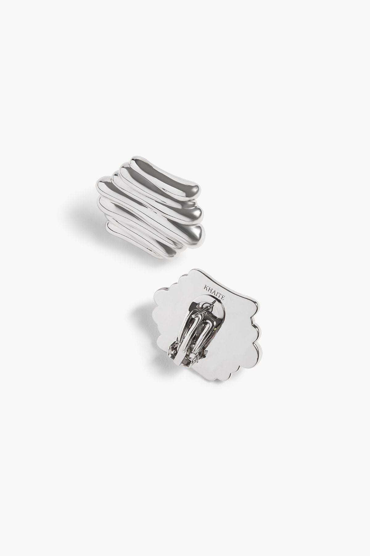 KHAITE Crema Earrings - Silver