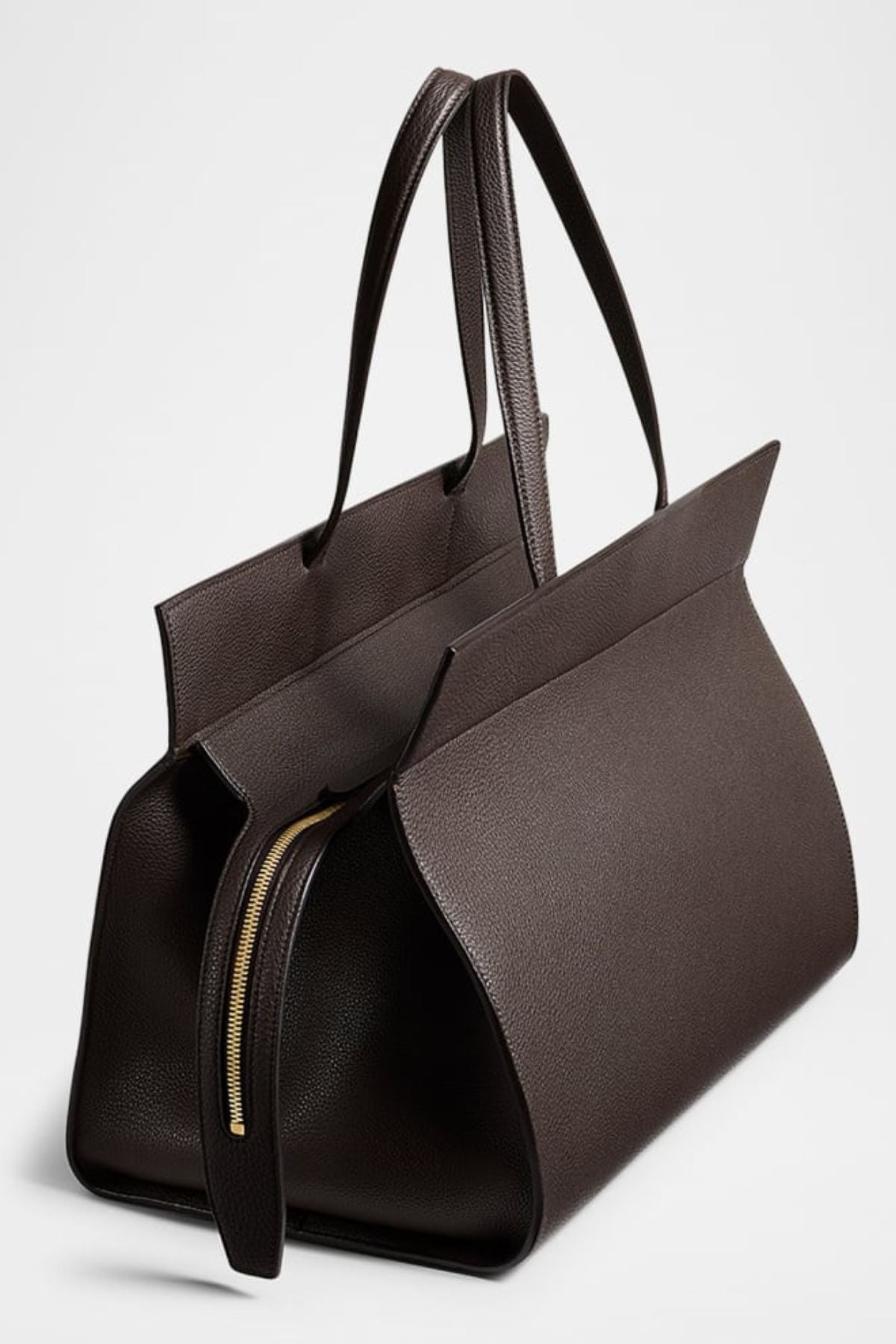 KHAITE Crosby Handbag Sports Leather - Espresso