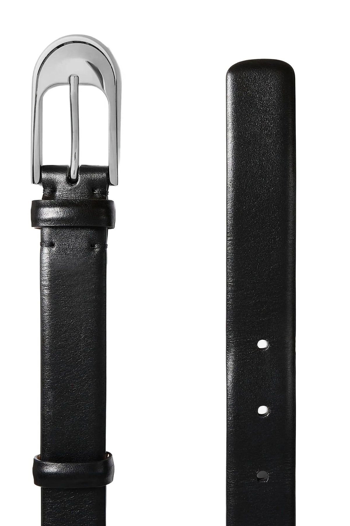 KHAITE Dome Belt Silver - Black