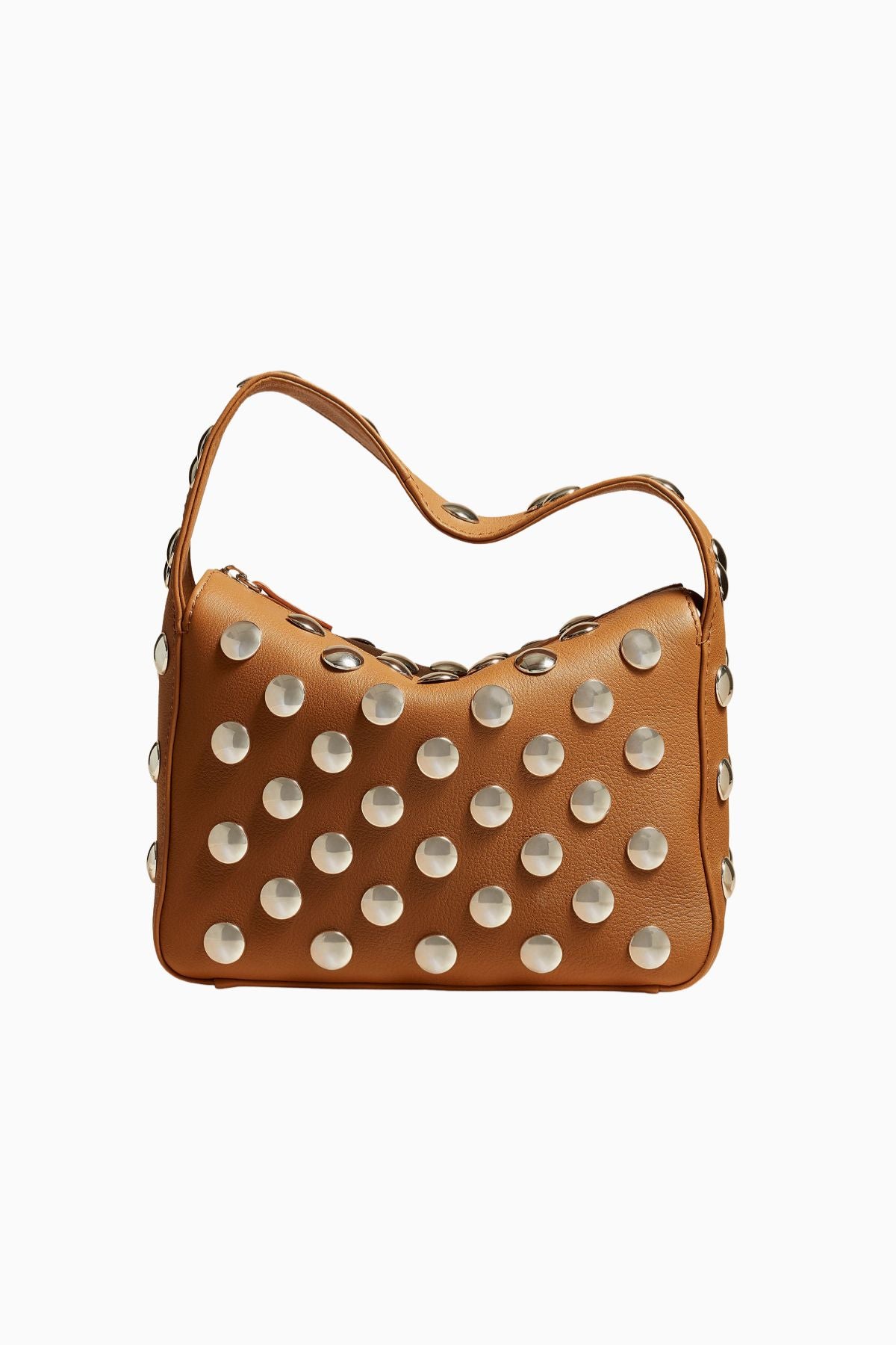 KHAITE Elena Small Studded Handbag - Nougat