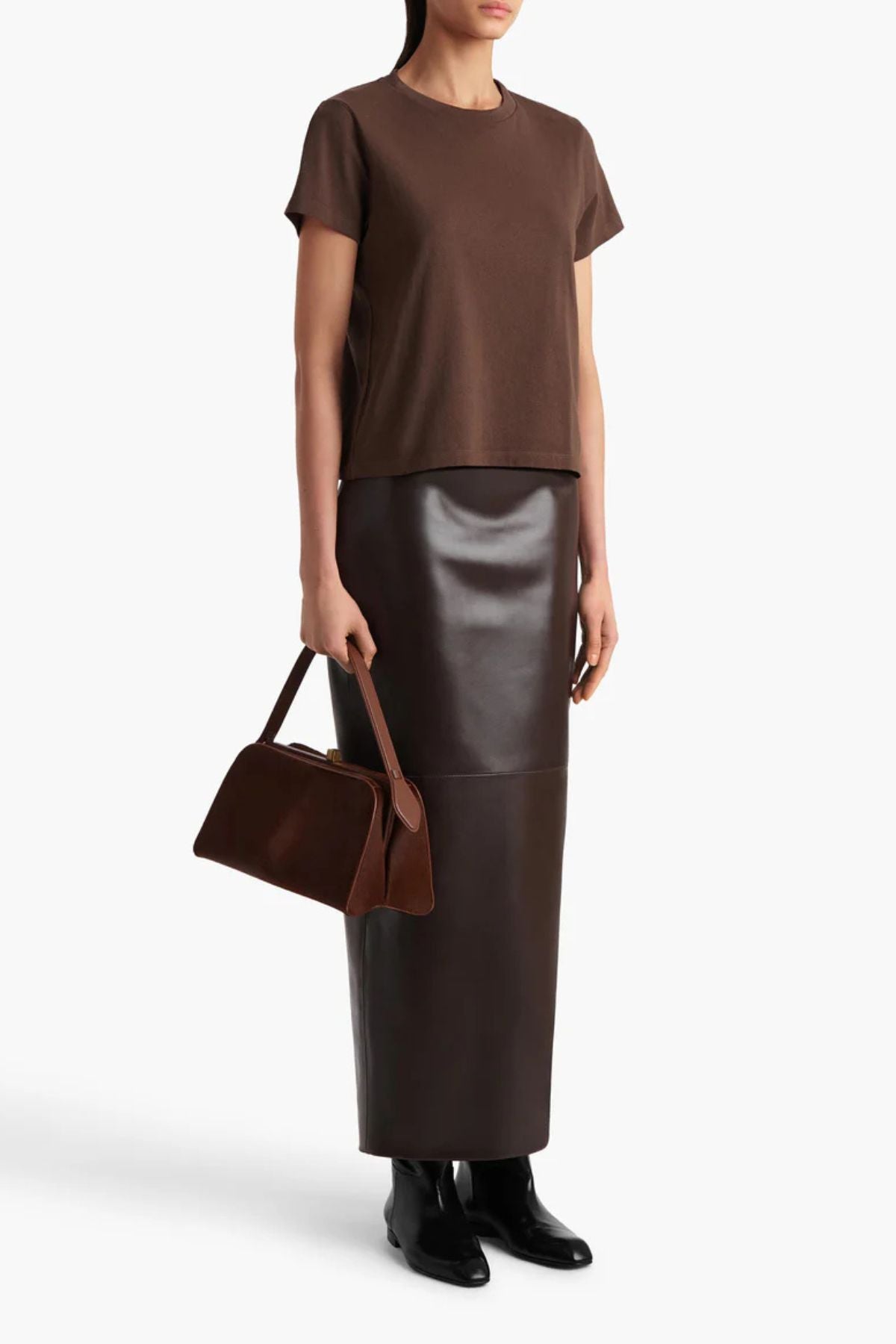 KHAITE Emmylou T-Shirt - Bark