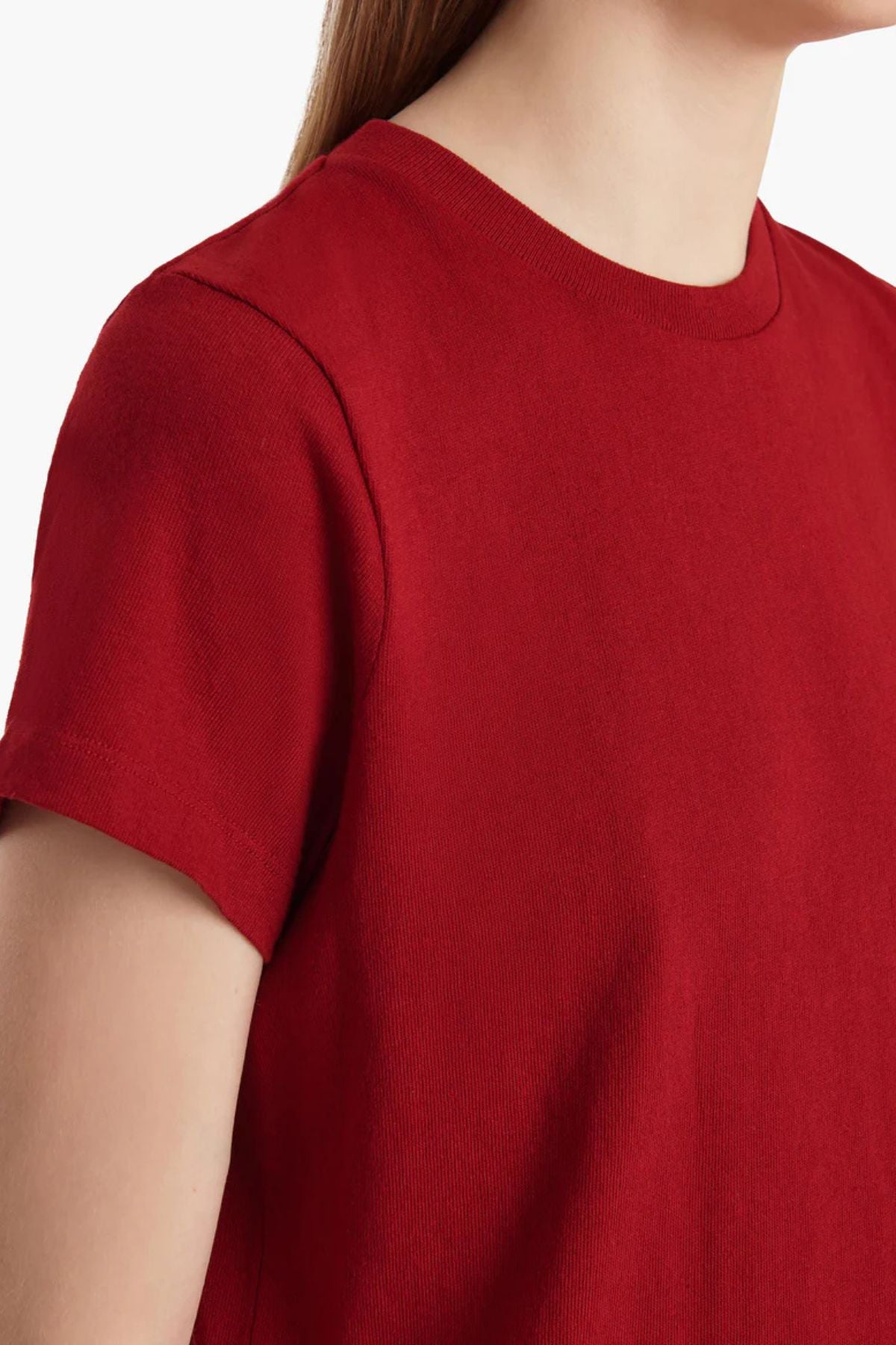 KHAITE Emmylou T-Shirt - Crimson