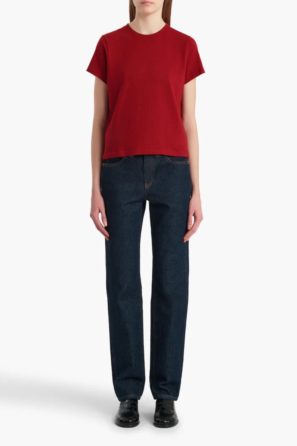 KHAITE Emmylou T-Shirt - Crimson