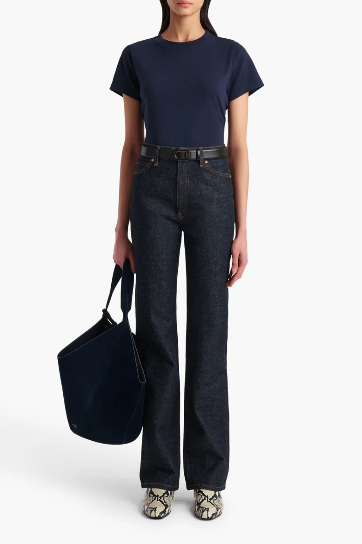 KHAITE Emmylou T-Shirt - Indigo