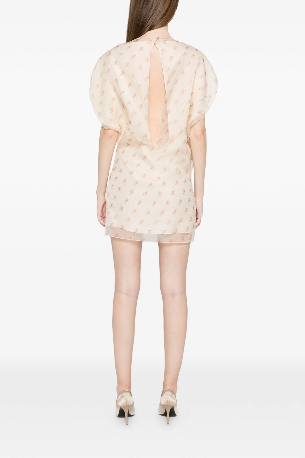 KHAITE Erin Mini Dress - Soft Pink