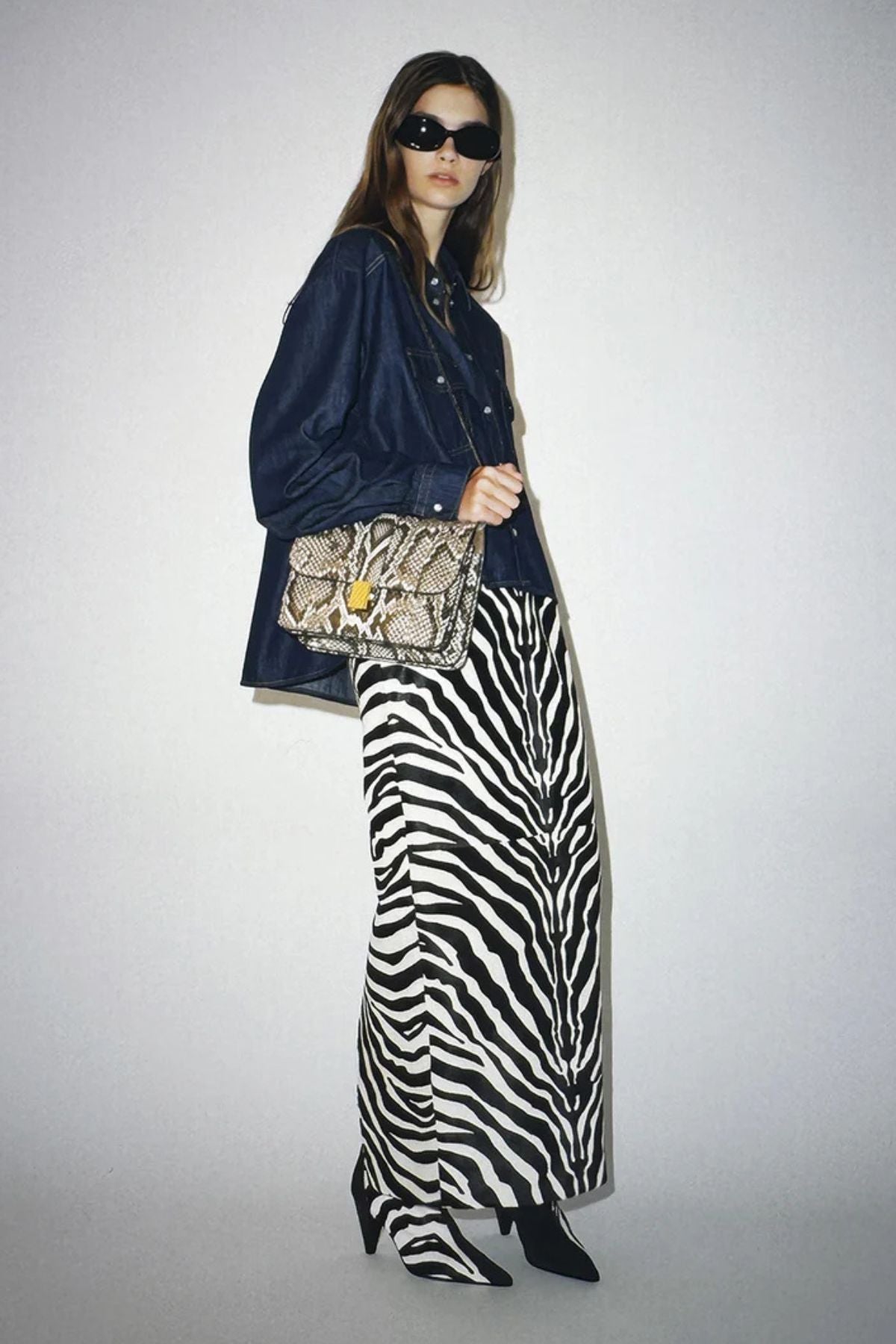 KHAITE Grenon Denim Top - Benson