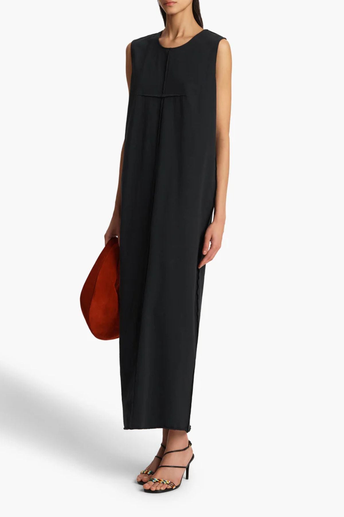 KHAITE Hal Dress - Washed Black