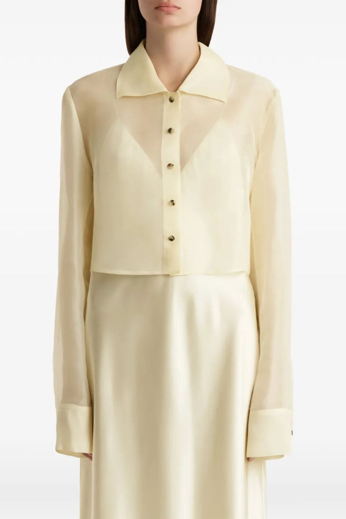 KHAITE Jasen Top - Pale Yellow