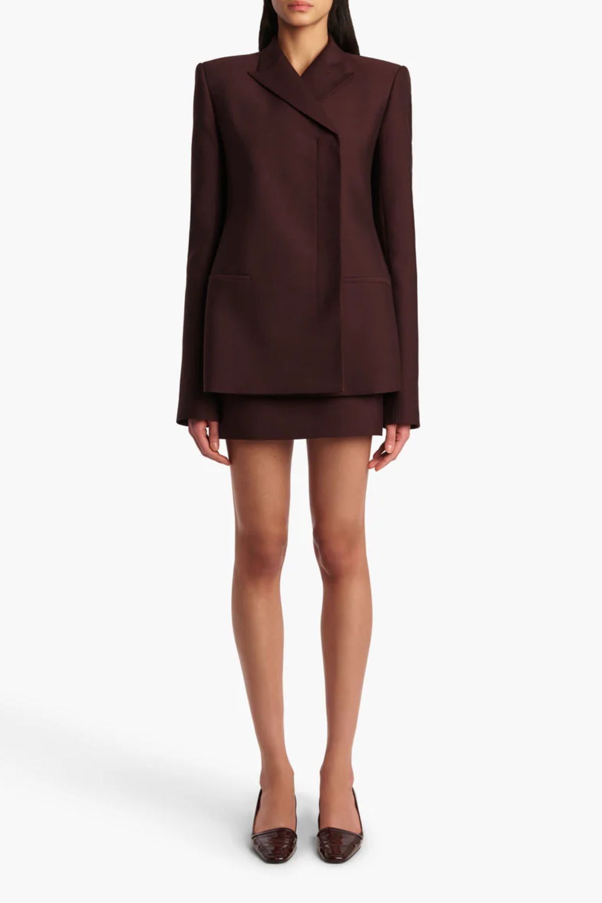 KHAITE Jett Skirt - Almandine