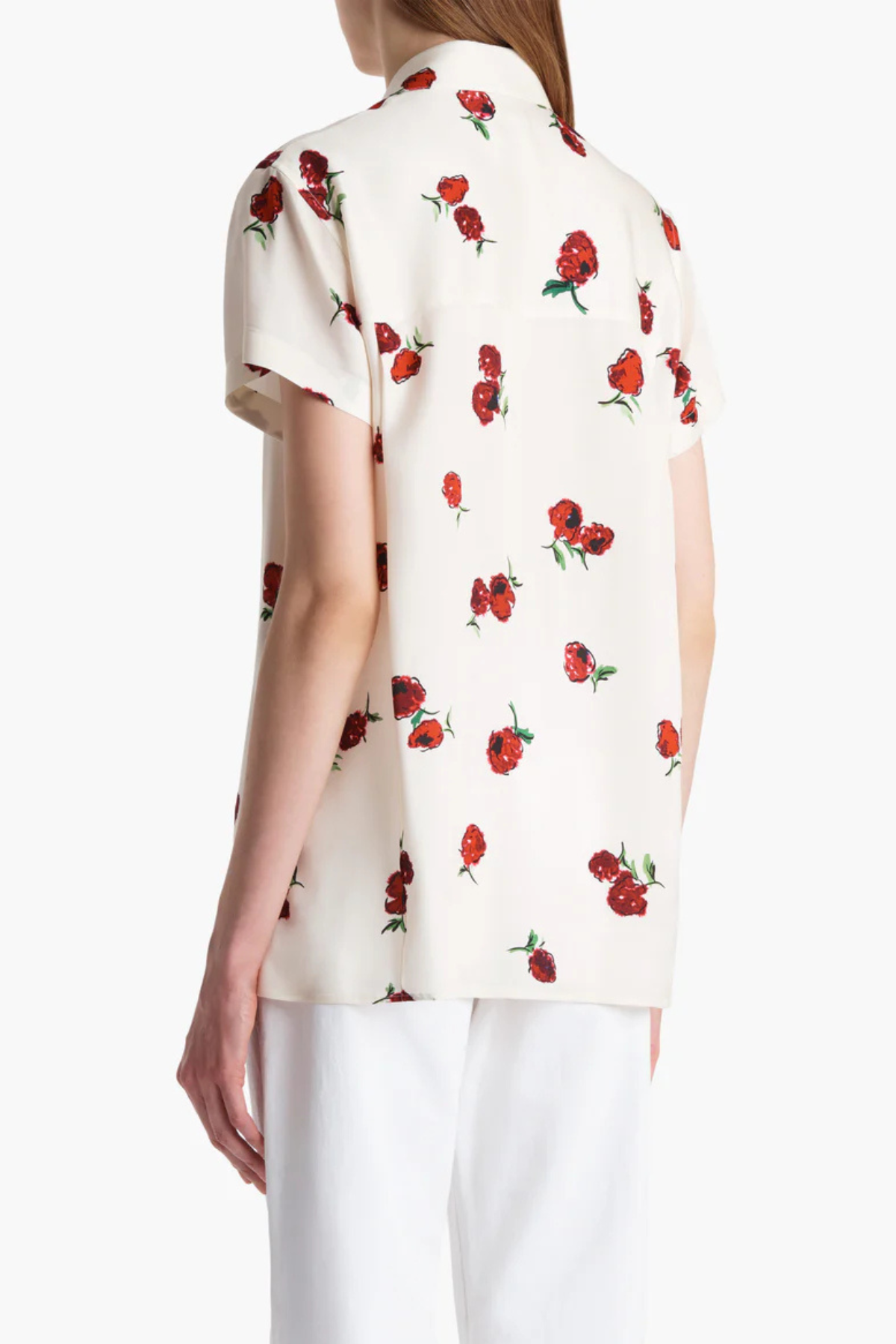 KHAITE Keefe Top - Raspberry/ Cream