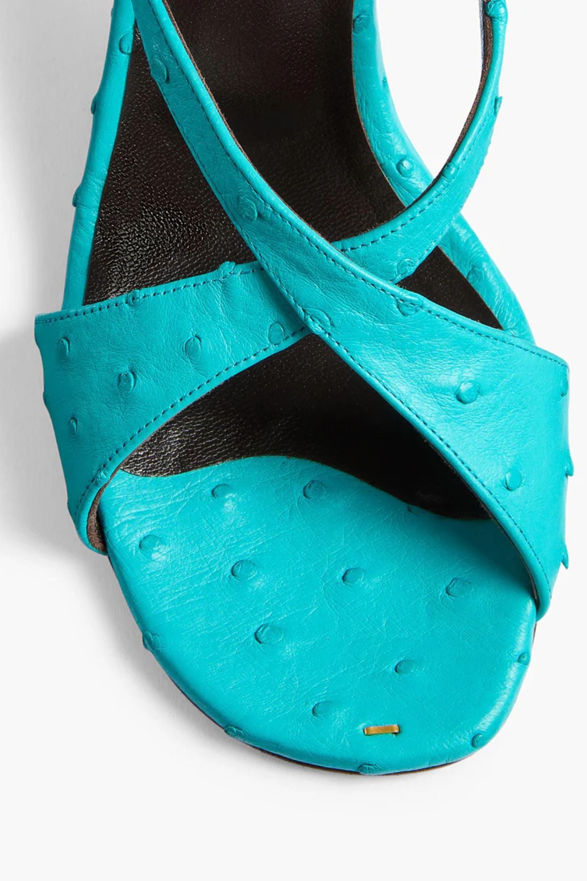 KHAITE Liria Ankle Strap Sandal 75 - Crystal Blue