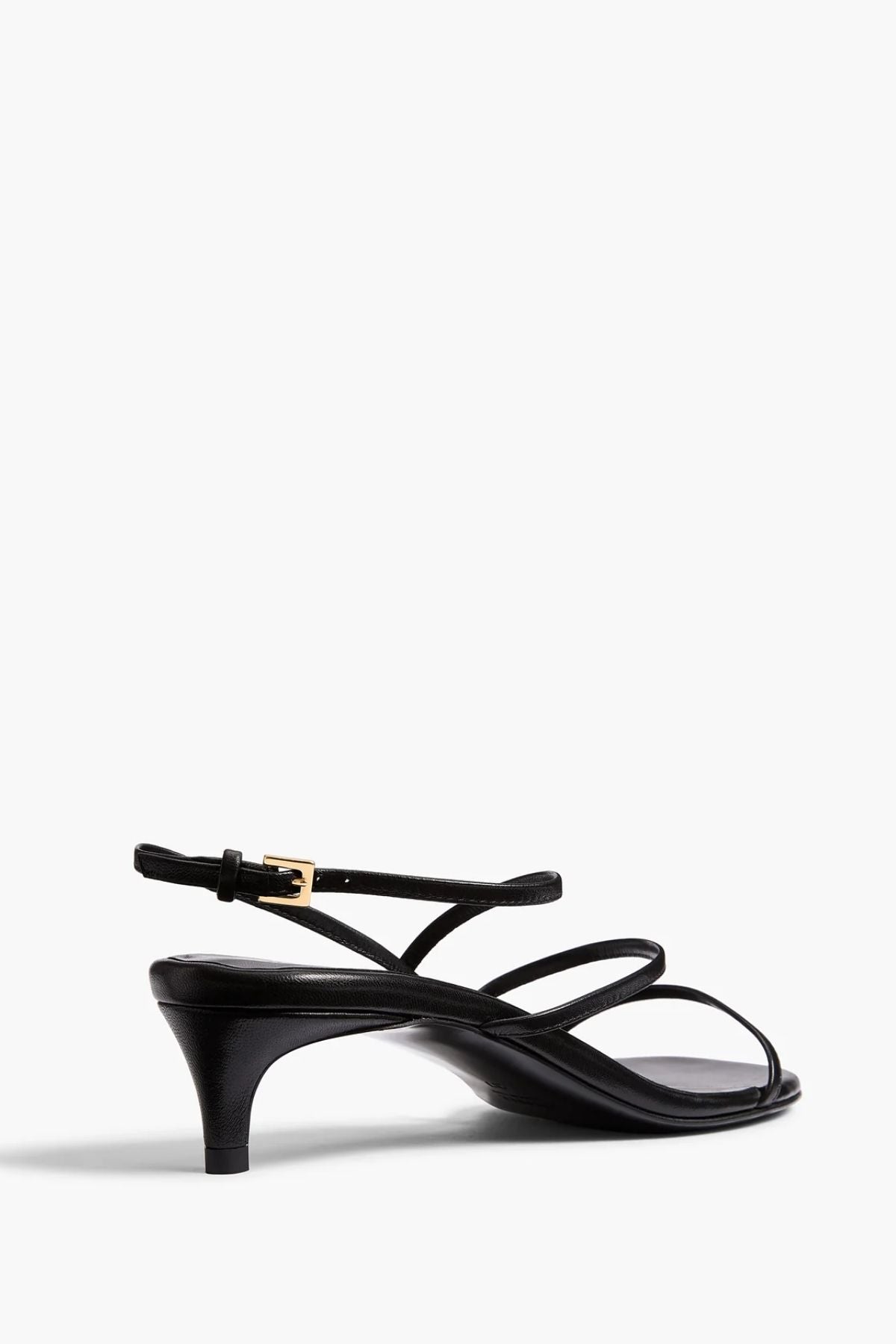KHAITE Loop Kitten Heel Sandal - Black