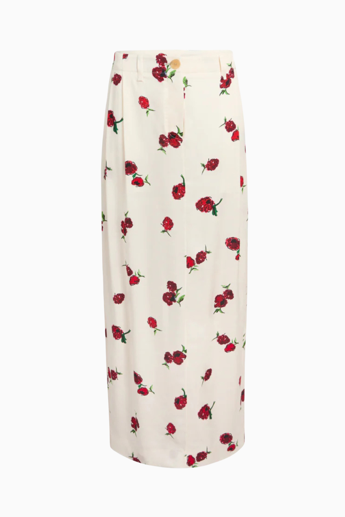 KHAITE Lucian Skirt - Raspberry/ Cream