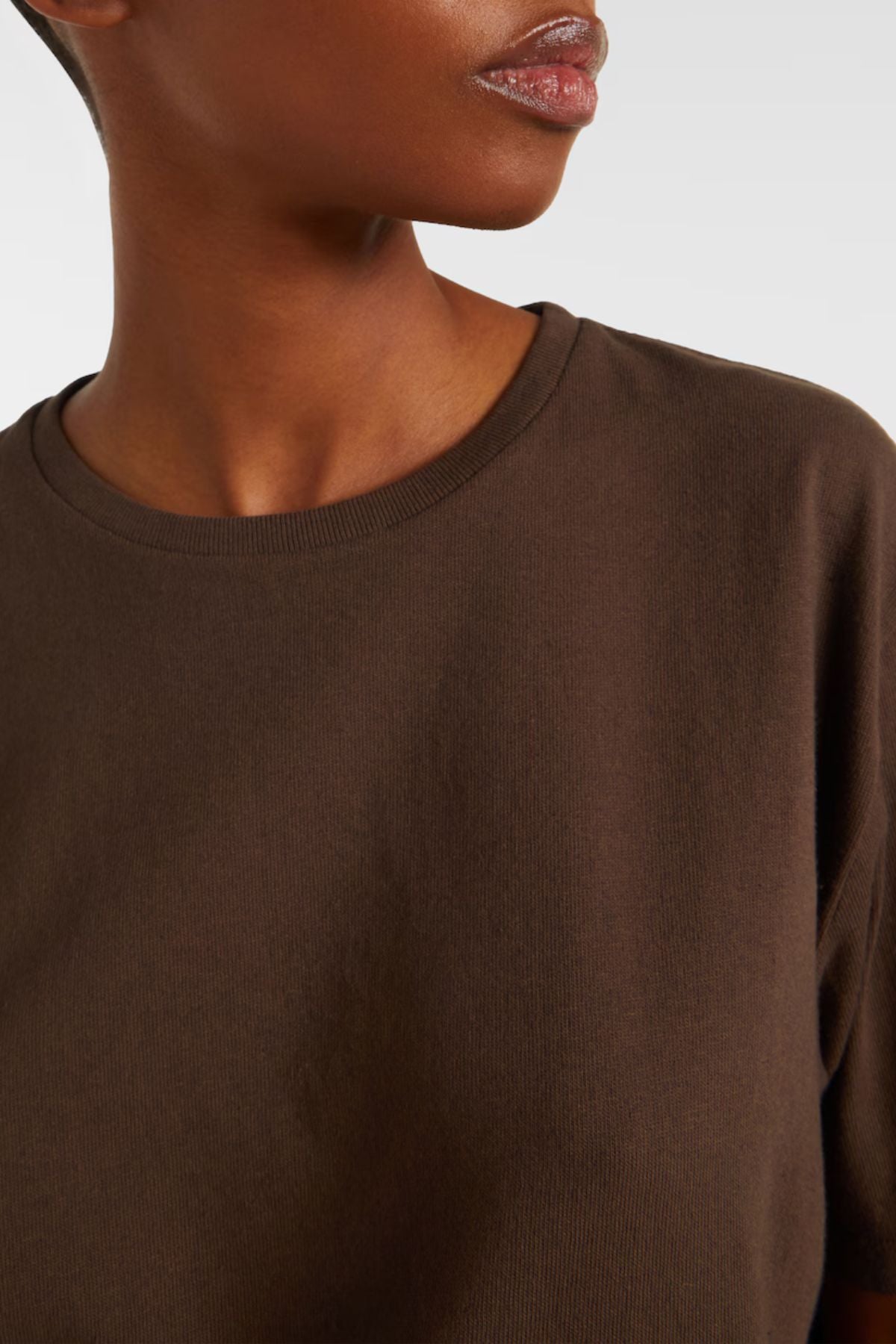 KHAITE Mae T-Shirt - Bark