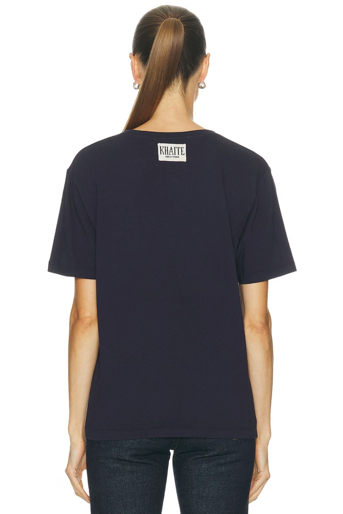 KHAITE Mae T-Shirt - Indigo