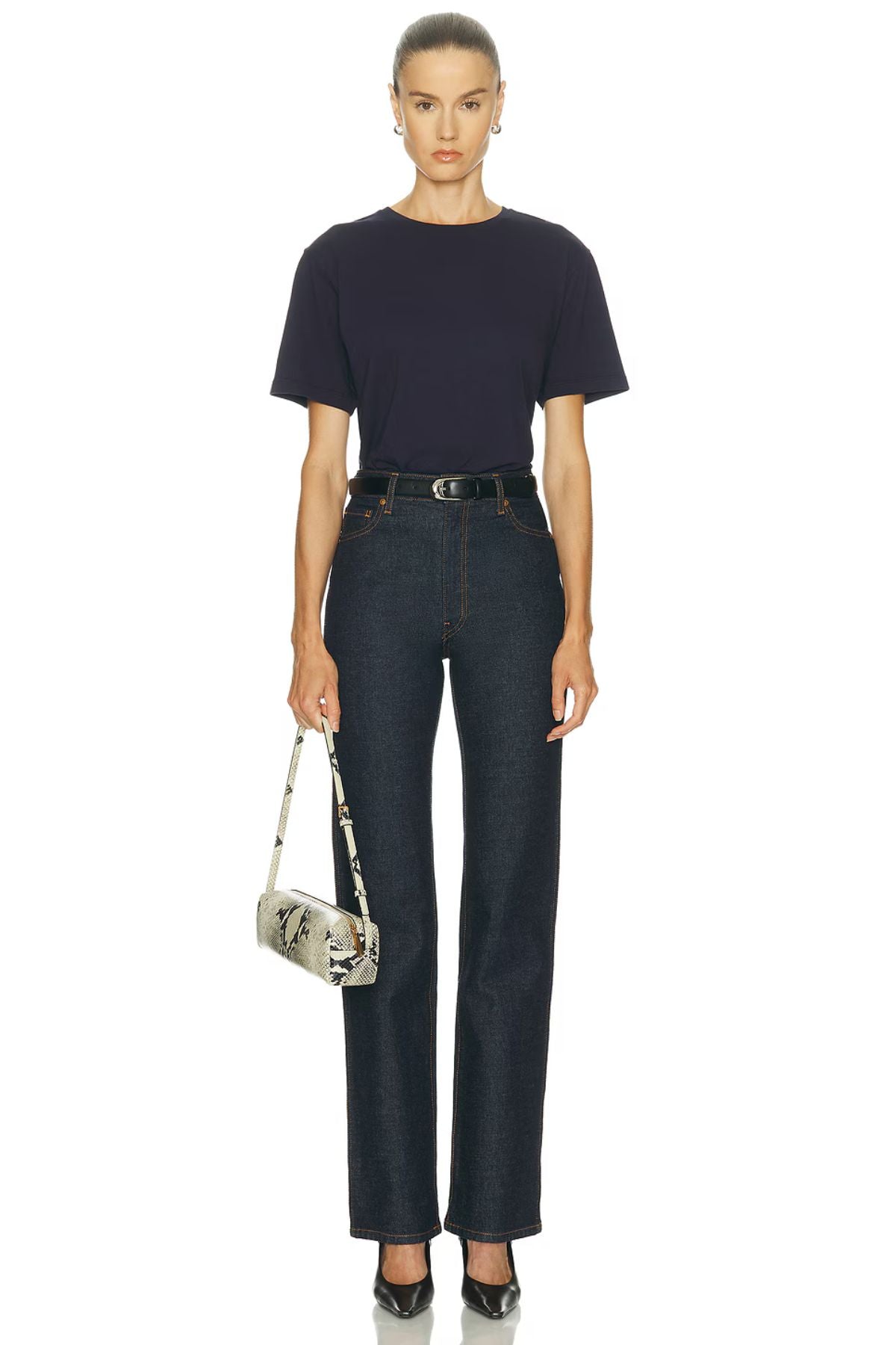 KHAITE Mae T-Shirt - Indigo