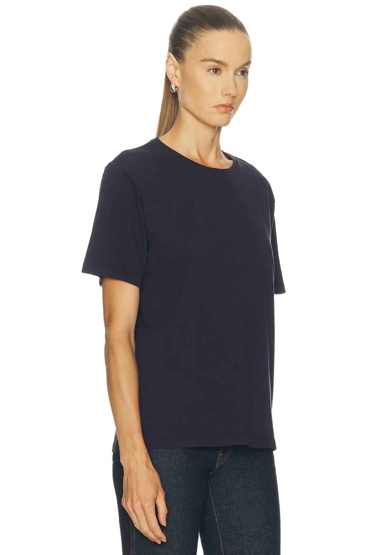 KHAITE Mae T-Shirt - Indigo