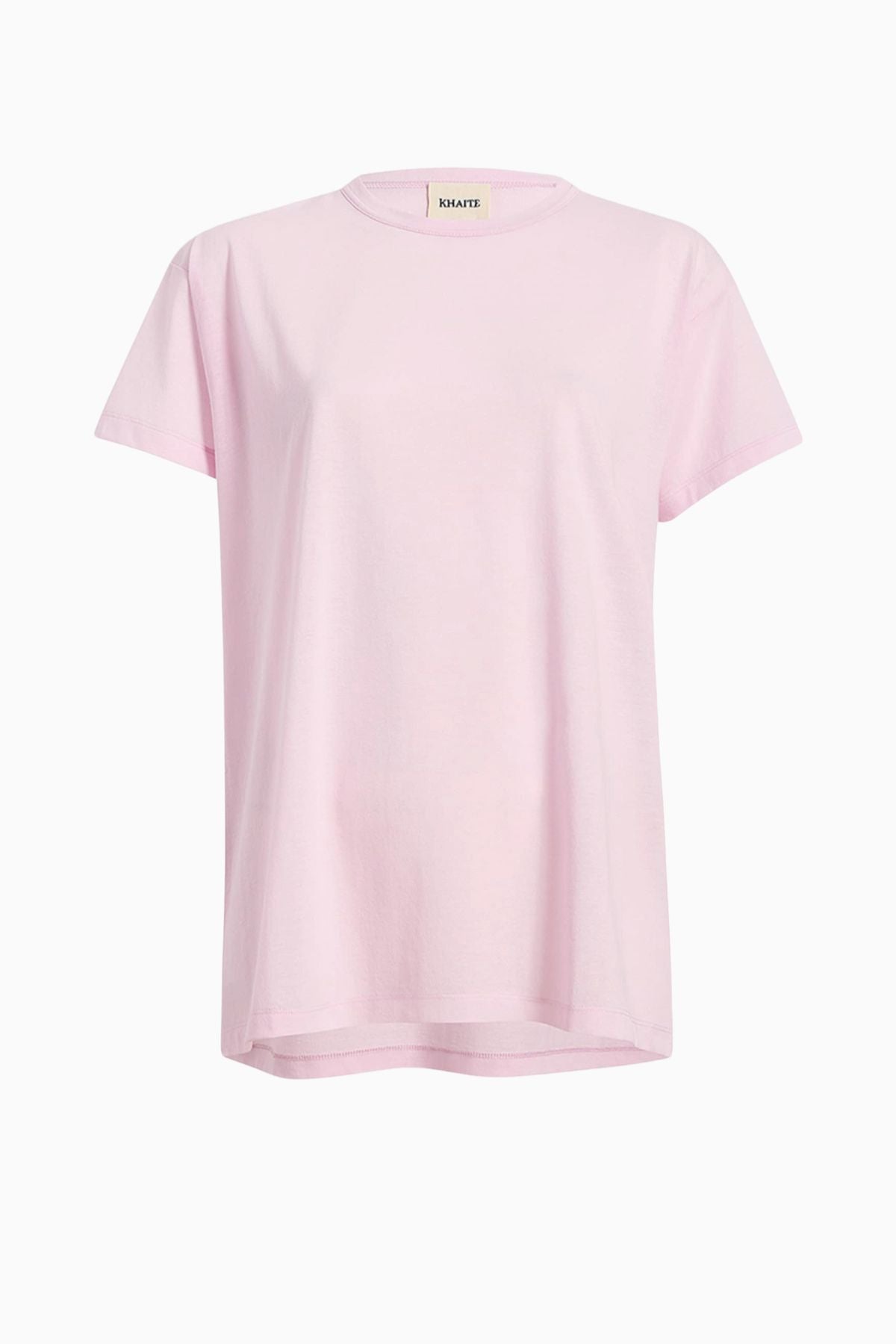 KHAITE Maeve Short Sleeve Cotton Top - Peony