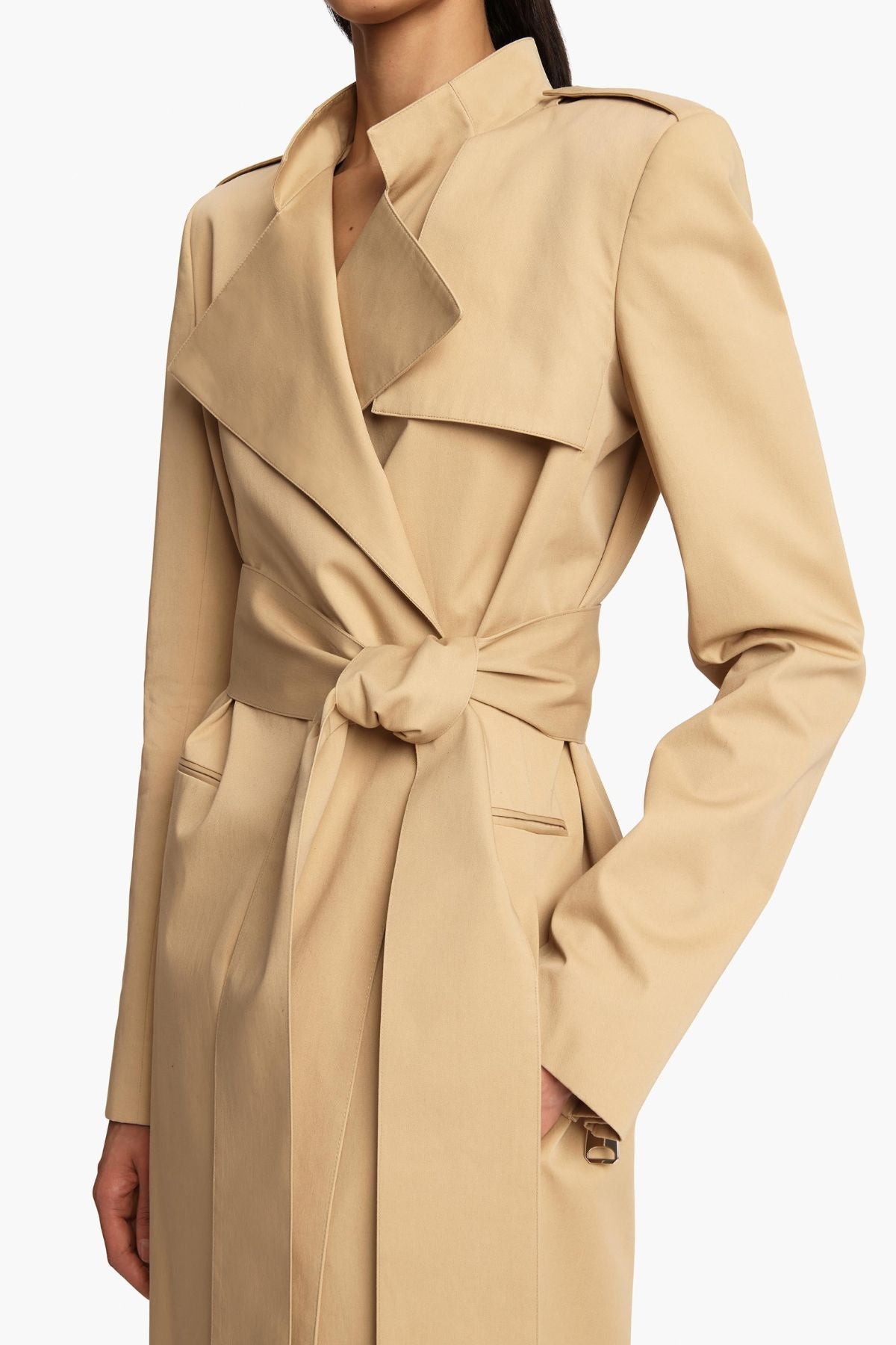 KHAITE Maxwell Coat Cotton - Wheat