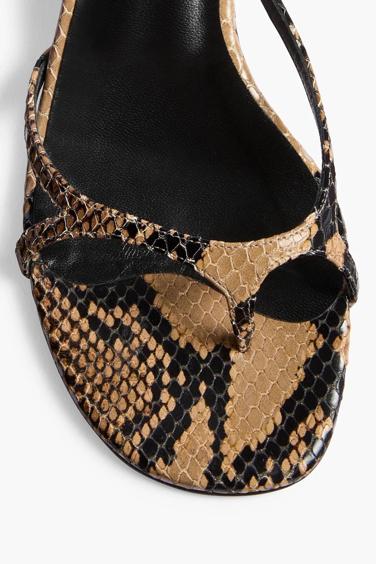 KHAITE Mila Python Sandal 35 - Taupe