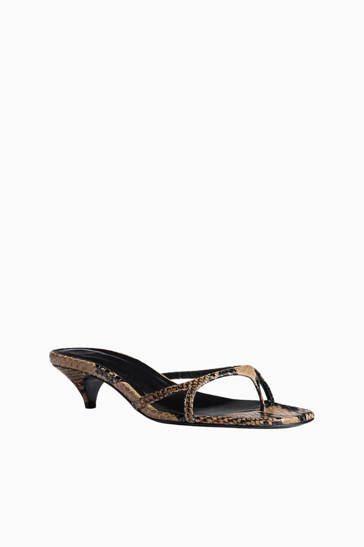 KHAITE Mila Python Sandal 35 - Taupe