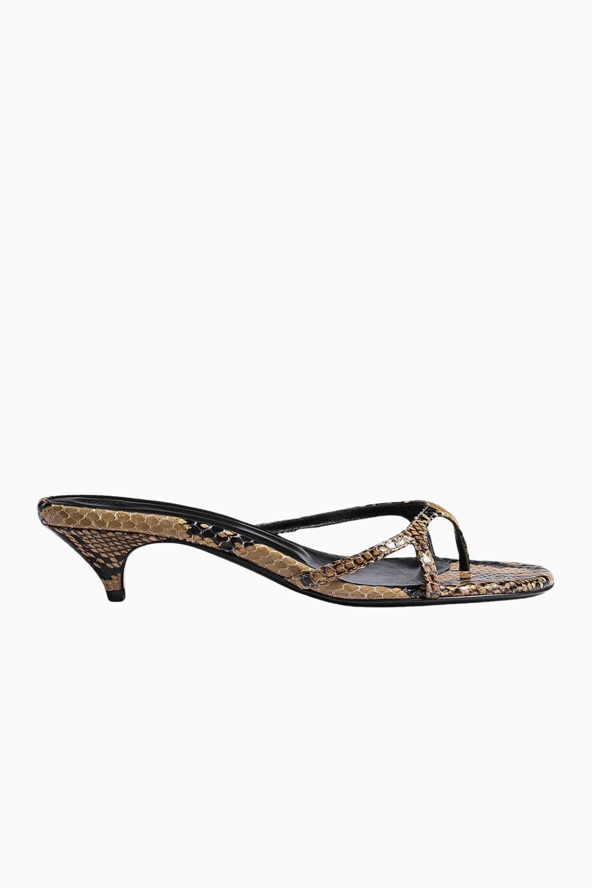 KHAITE Mila Python Sandal 35 - Taupe