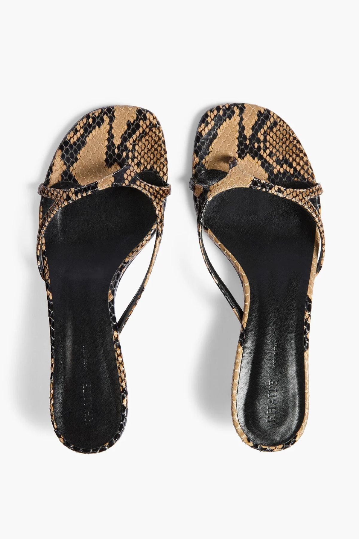 KHAITE Mila Python Sandal 35 - Taupe