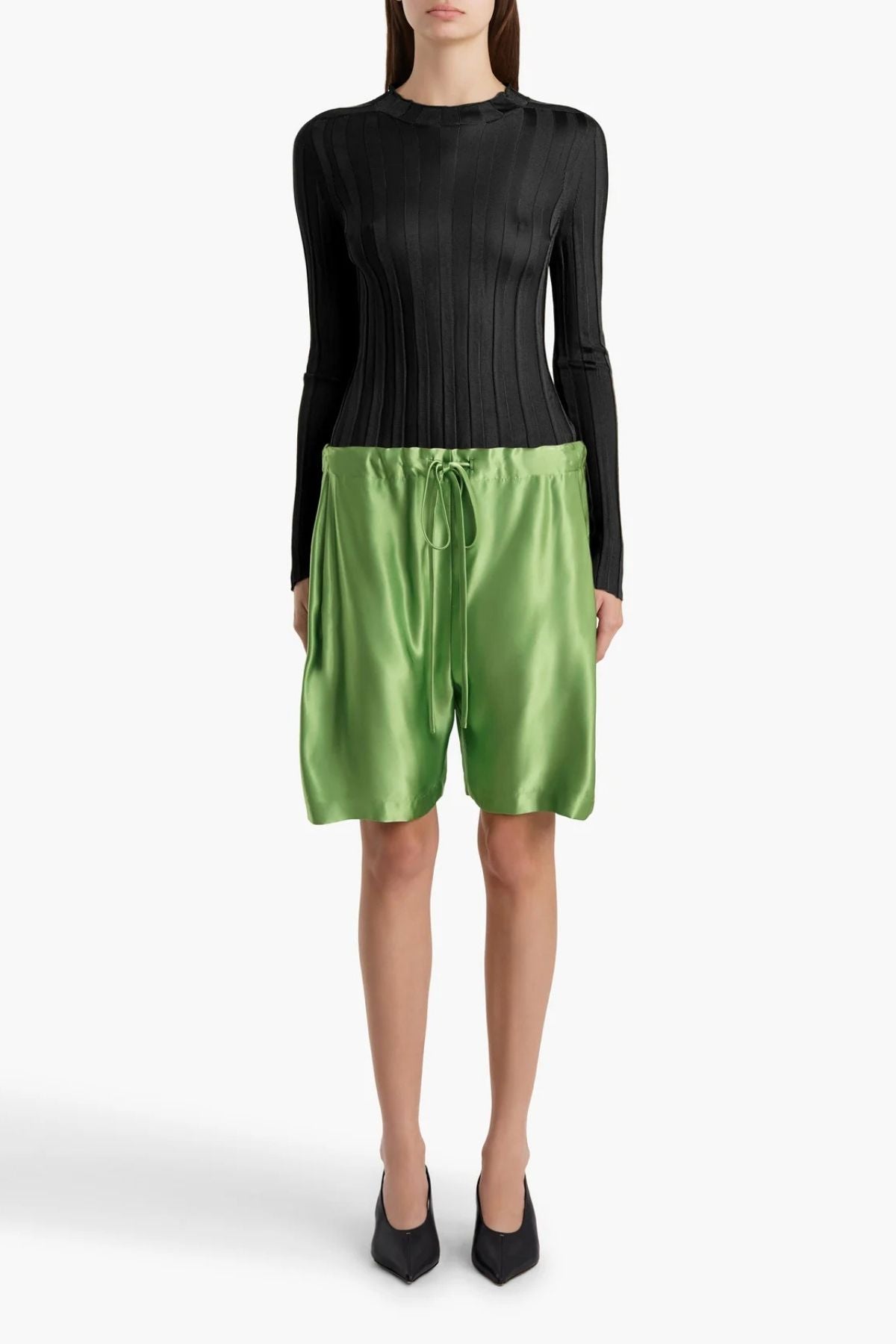 KHAITE Rohe Boxer Short - Absinthe