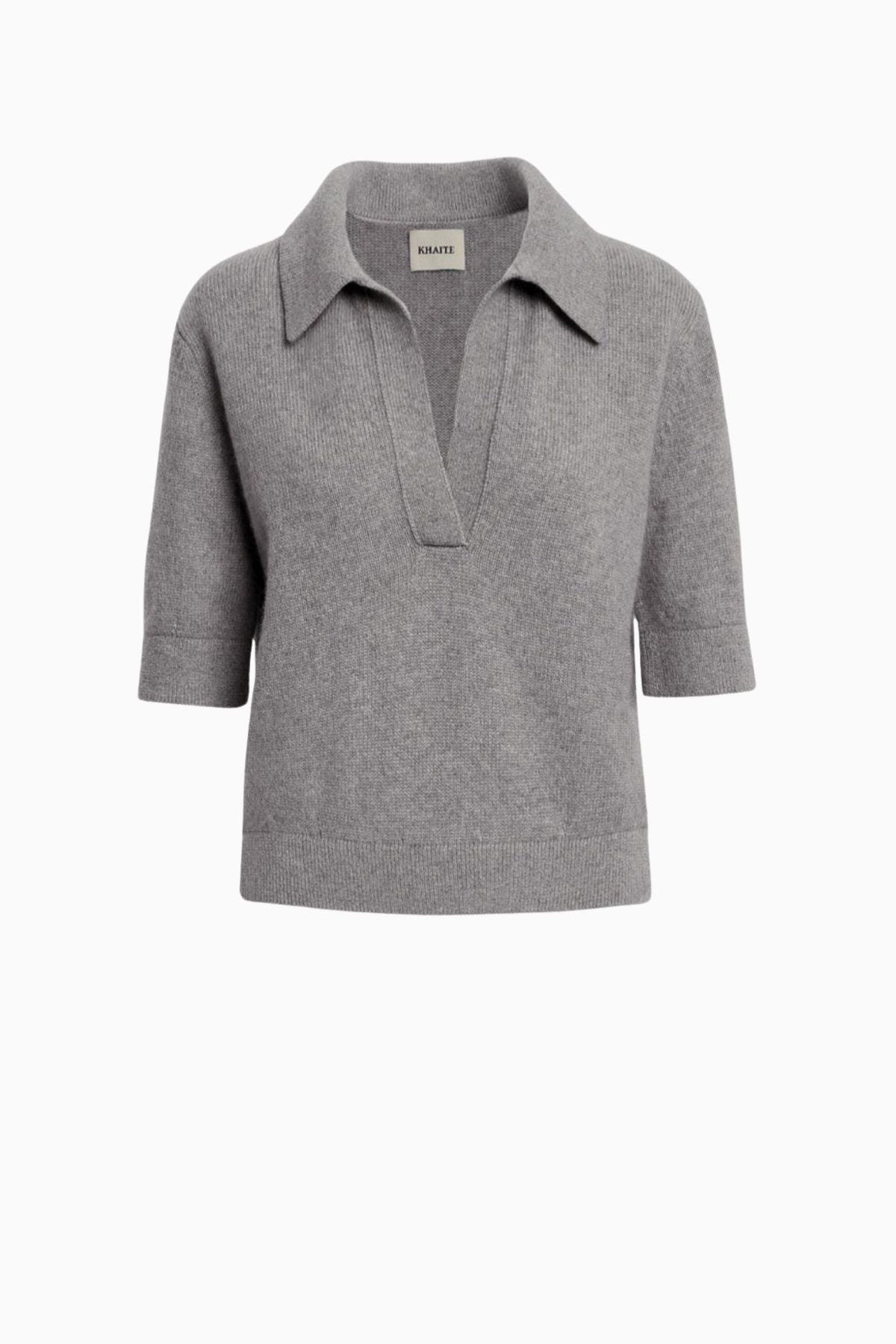 KHAITE Shrunken Jo Sweater - Warm Grey