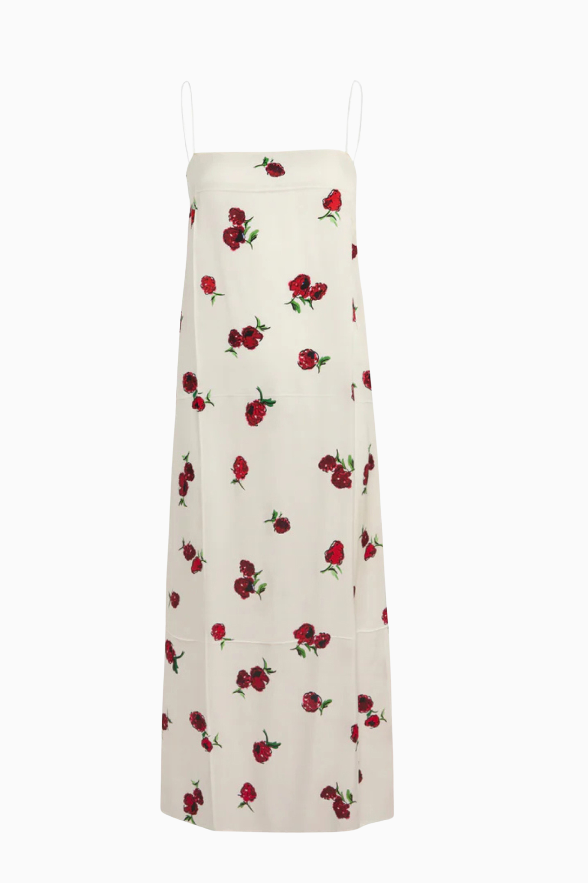 KHAITE Sicily Dress - Raspberry/ Cream