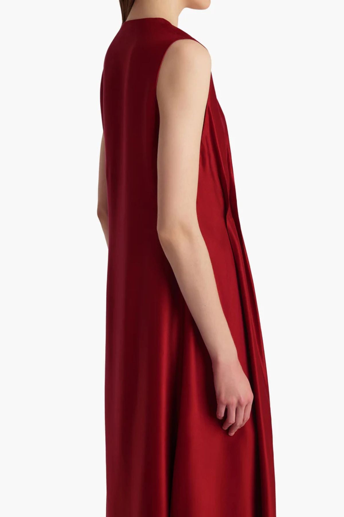 KHAITE Syd Dress - Crimson